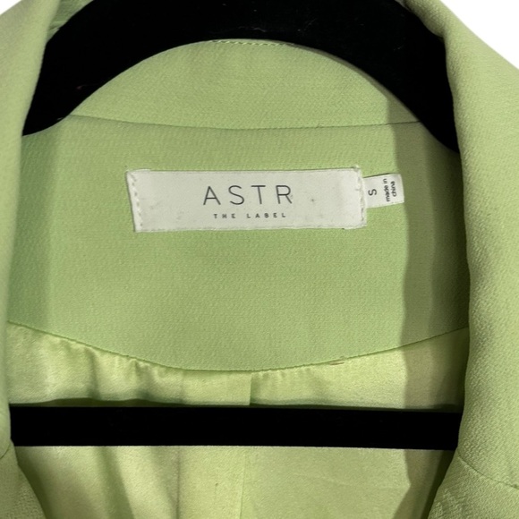 ASTR The Label Zodiac Blazer Size Small Light Green Business Casual Academia - Picture 10 of 16